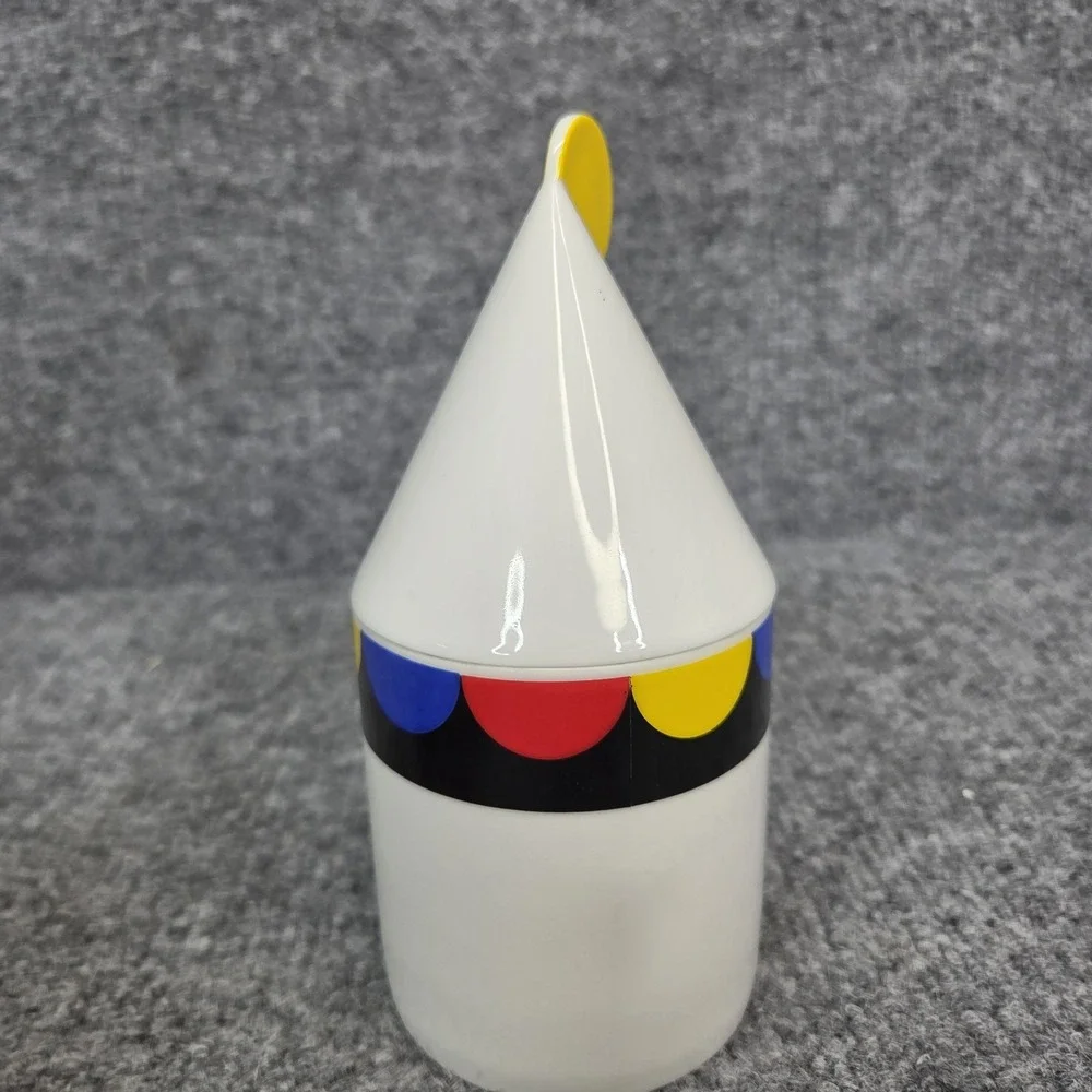Thomas Atelier Collection Postmodern MEMPHIS‎ Milano Art Porcelain Jar Lid Retro